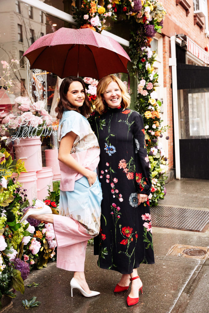 A little rain doesn't dampen Lela Rose's salute to everything floral at New York Fashion Week. (Photo by Taylor Jewell)