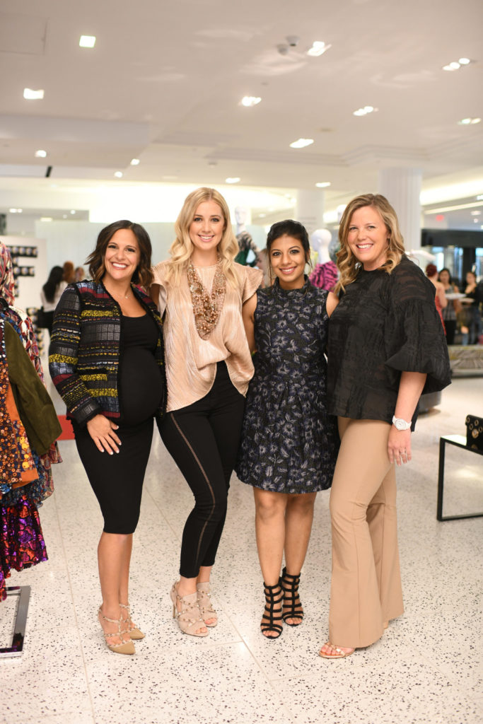 Allie Danziger, Courtney Campo, Karishma Asrani, Melissa Sugulas at a Dress for Success Women of Wardrobe event at Tootsies.