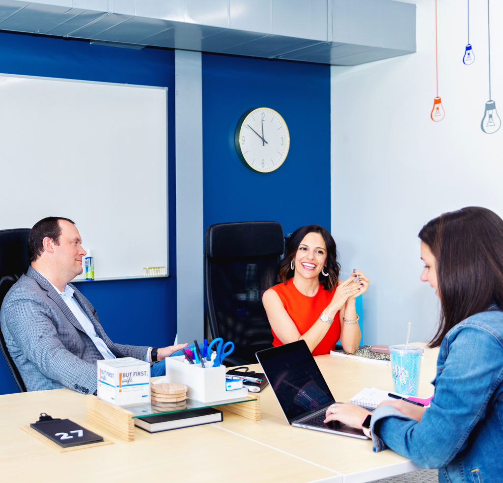 Allie Danziger and her team at Integrate Agency in pre-coronavirus times.