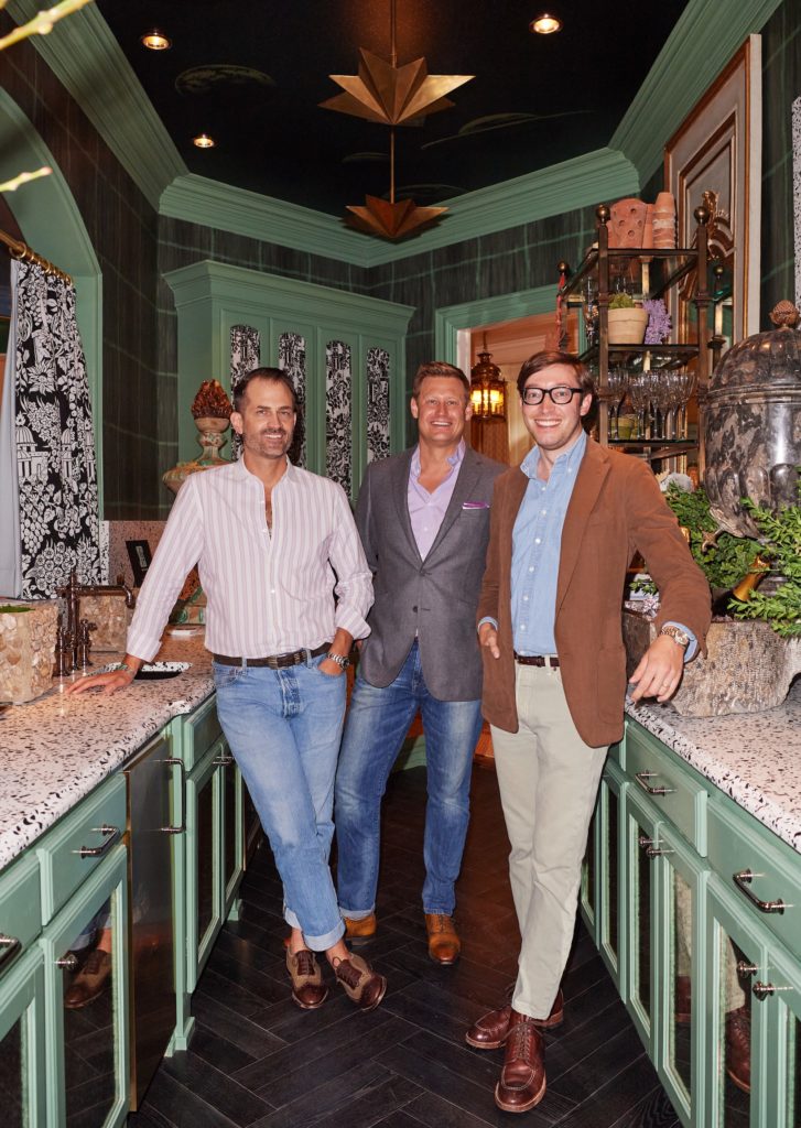 Corbin See, Ross See, Matt Mazur, Sees Design, in their Infinite Sadness Bar (Photo by Jonathan Zizzo)