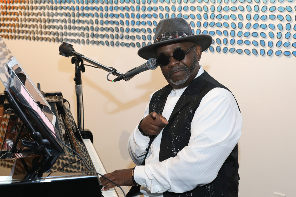 Jazz pianist Matt Crump performs at The Gordy's COVID-19 inspired happy hour (Photo by Priscilla Dickson)