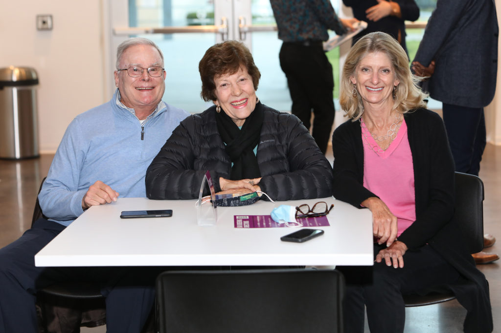 Jim & Judy Nicklos, Lori Priess at The Gordy's COVID-19 inspired happy hour (Photo by Priscilla Dickson)
