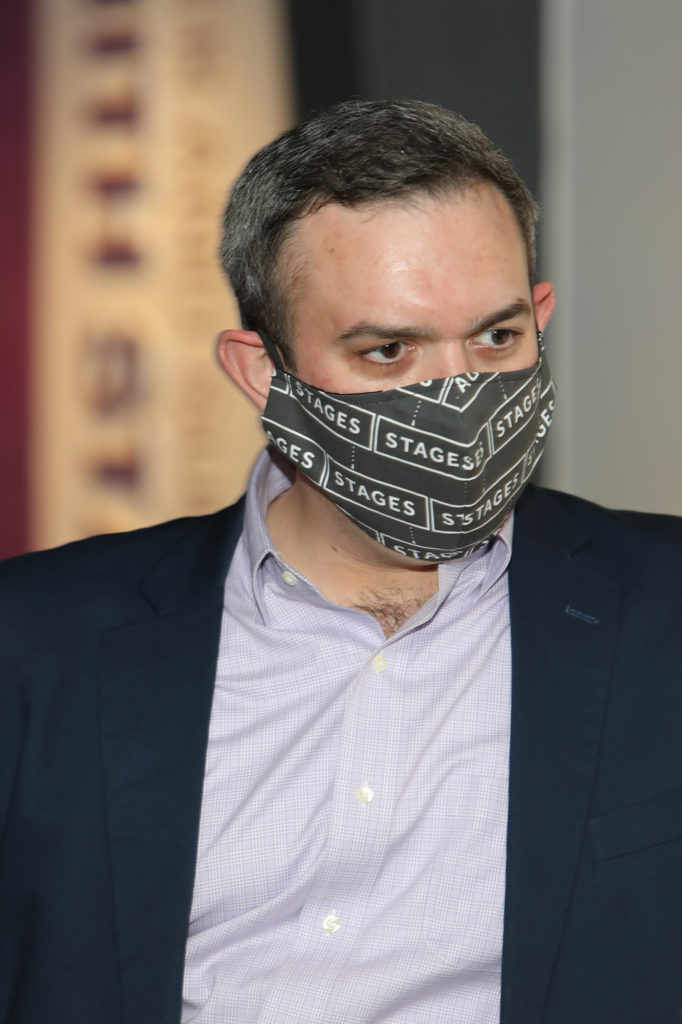 Stages managing director Marc Folkes at The Gordy's COVID-19 inspired happy hour (Photo by Priscilla Dickson)