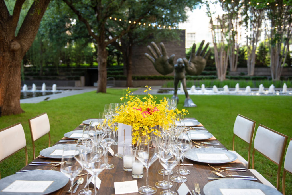The ReuNight scene at Nasher Sculpture Center. (Photo by Tamytha Cameron)