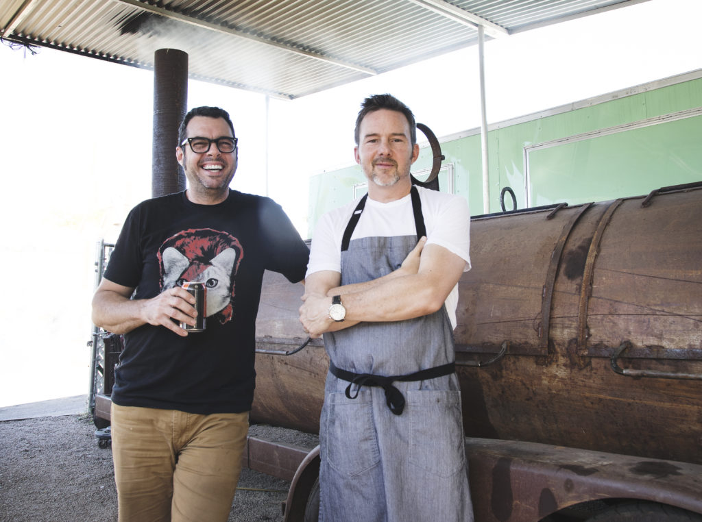 Aaron Franklin and Tyson Cole opened their second Loro location in Dallas. (Photo by Logan Crable)
