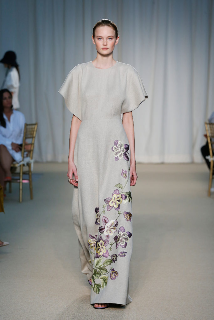 Adam Lippes natural linen embroidered dress. (Photo courtesy of Adam Lippes)