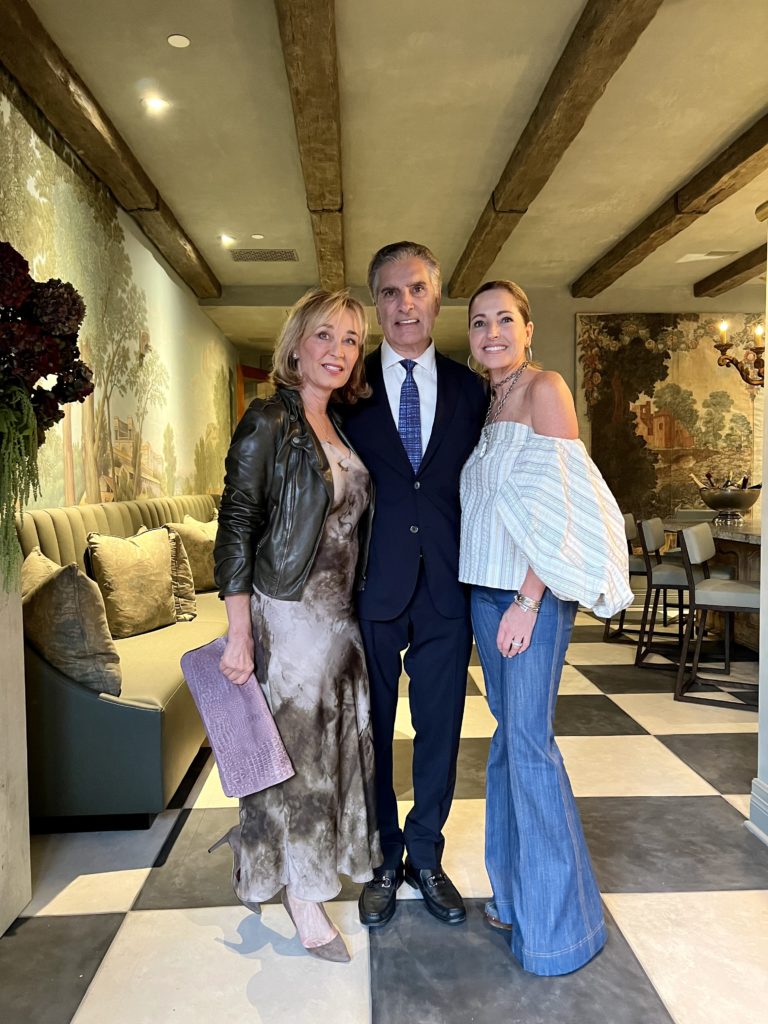 Hotel Granduca owners Cathy & Giorgio Borlenghi with interior designer Kara Childress.