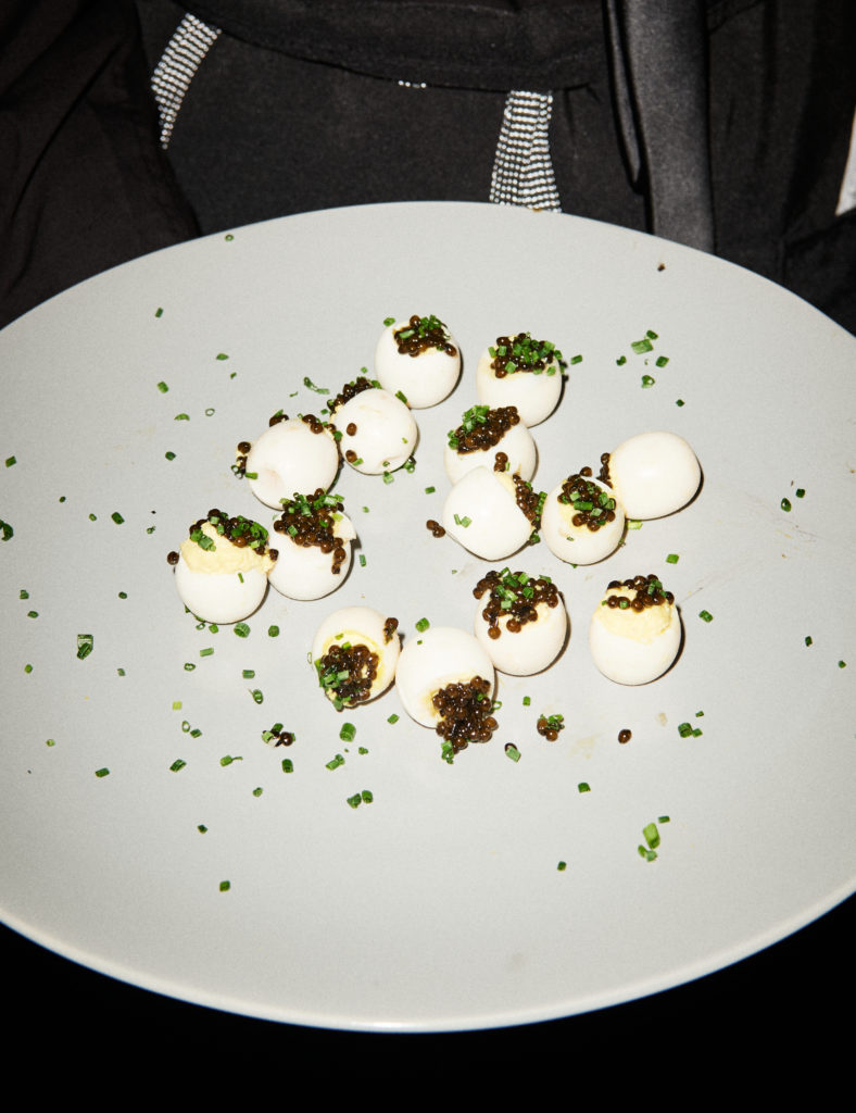 Deviled eggs and caviar (Photo by Jonathan Zizzo)