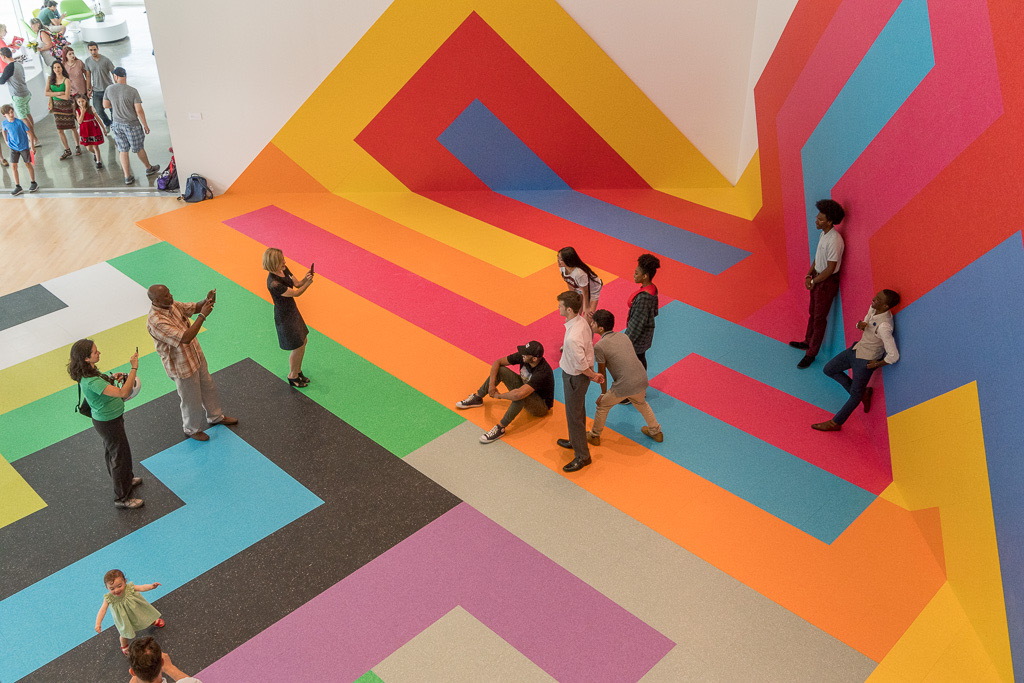 Moody Center David Scanavino’s “Repeater,” Summer 2017. (Photo by Nash Baker)