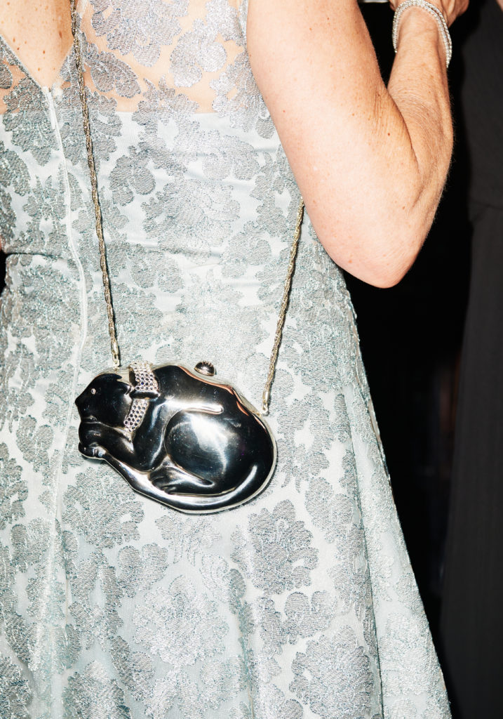 Silver panther on a chain probably fits all your need which usually includes some lipstick and a Black AmEx card. (Photo by Jonathan Zizzo)