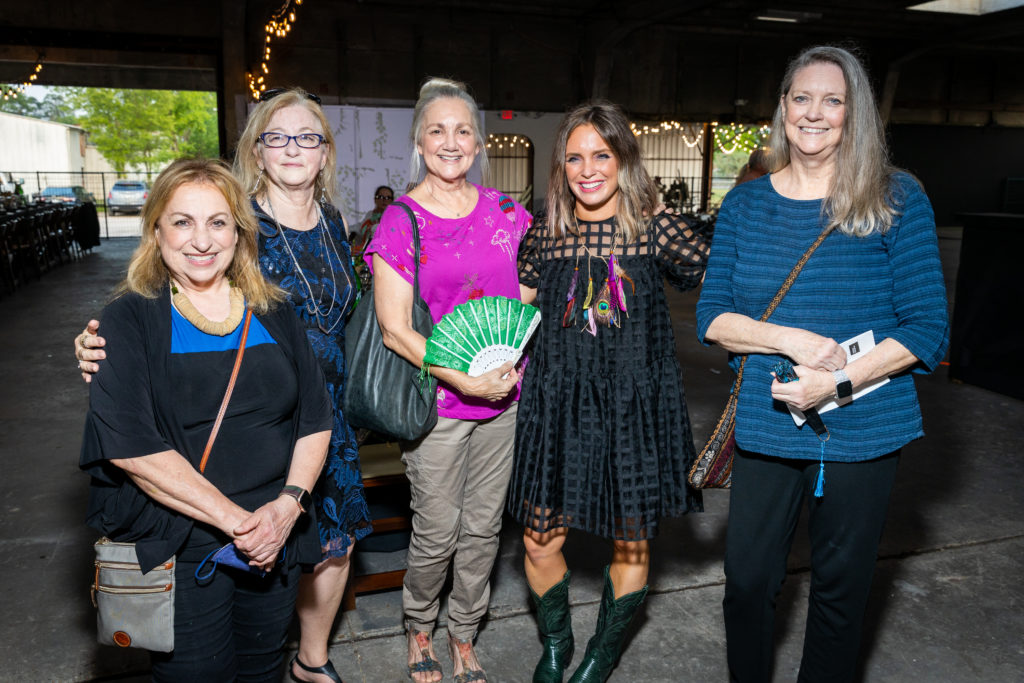 Sharon Kopriva, honoree Charmaine Locke, Sherry Owens, Rachel Gardner, Nancy Johnson (Photo by Alex Barber)
