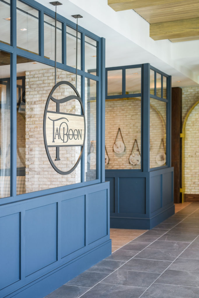 Taboon Restaurant gets the showcase seventh floor spot at Watermark a tHouston Heights. (Photo by Heather Durham Photography)