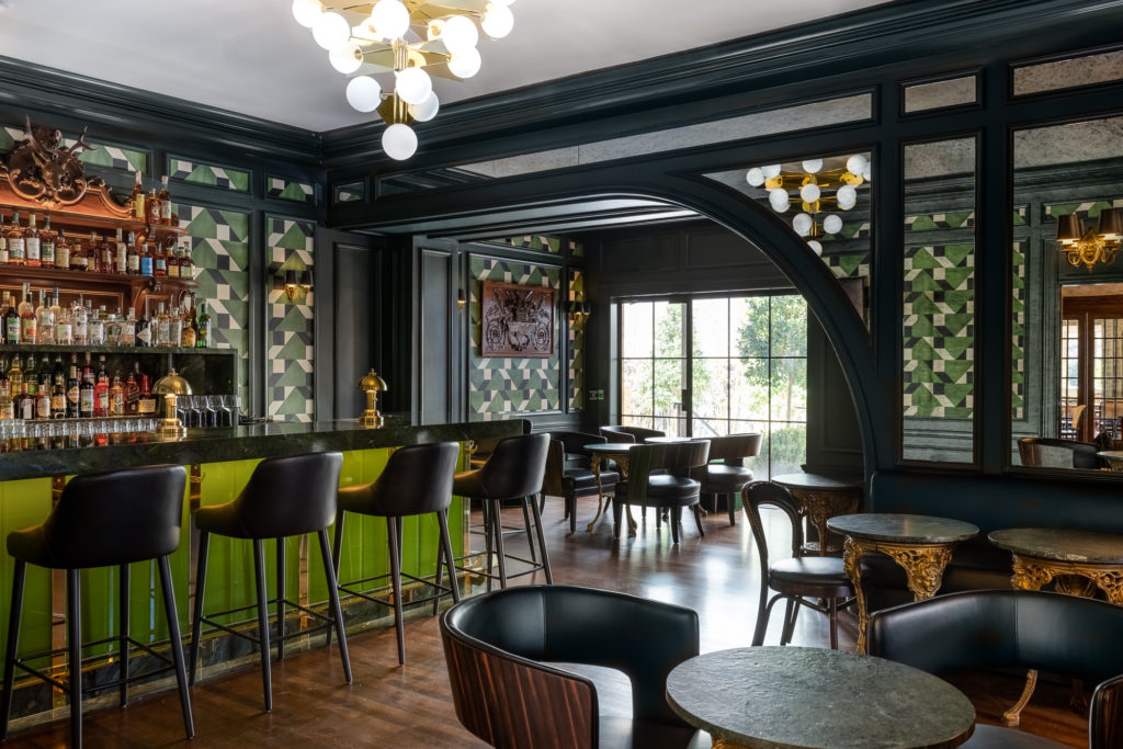 The swank Bar No. 3 at La Colombe D'Or. (Photo by Rebecca Wright)