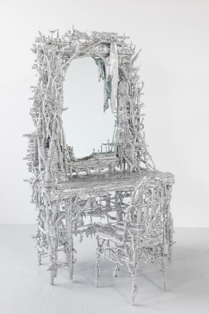 Alley Vanity and Garden Chair, 2020 (photo by Clare Gatto, courtesy Friedman Benda and Chris Schanck)