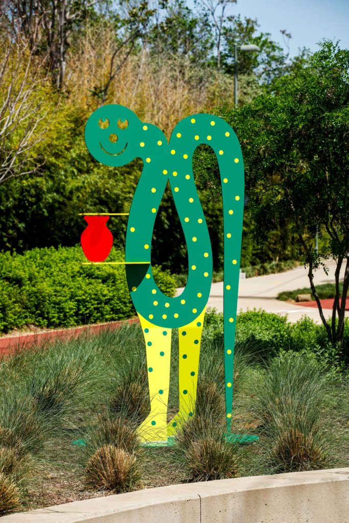 One of Hadi Hadi Fallahpisheh’s Katy Trail art sculptures (Photo by Kristina Bowman)