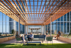 Texas Tower Elevated Outdoor Greenspace; Image by Jason O’Rear Courtesy of Hines
