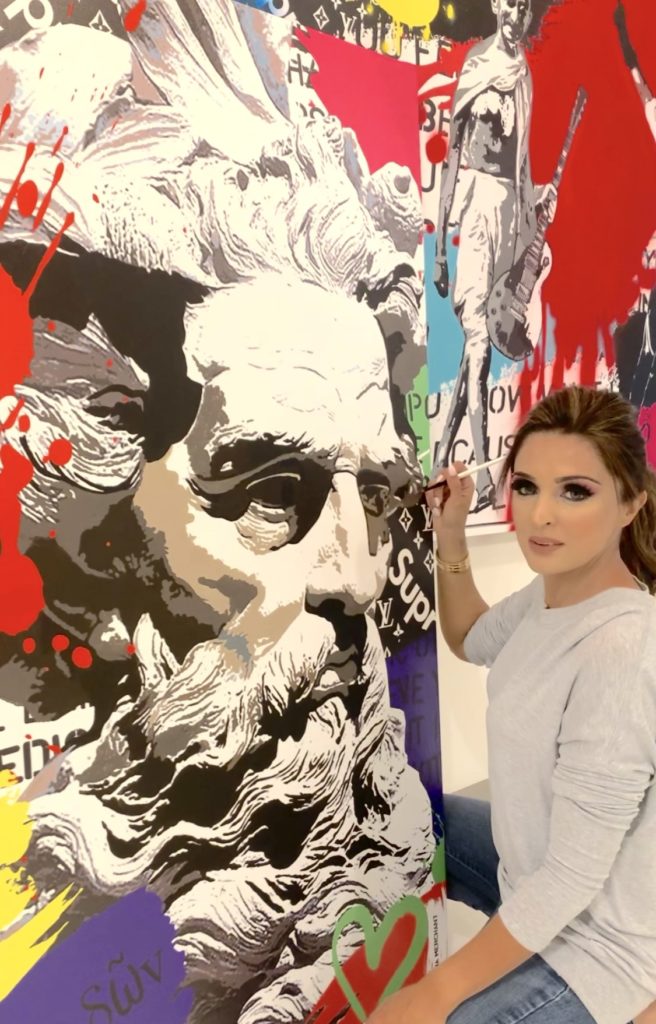 Not only is Sneha Merchant committed to a number of nonprofits she is also a serious artist.  