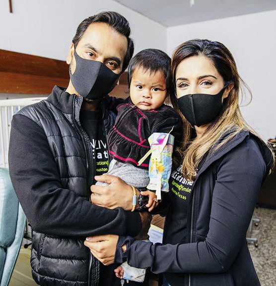 Sneha & Naushir Merchant in Guatemala City in 2021, on a mission trip with Operation Smile overseeing 30 surgeries  

