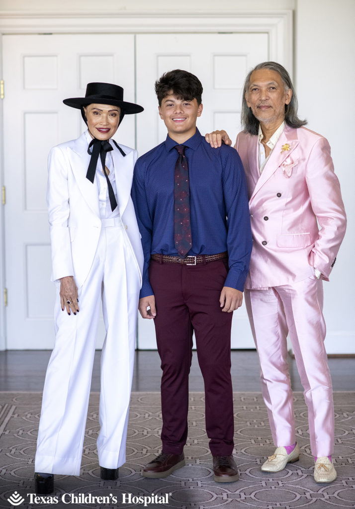 Community Champions, Duyen & Marc Nguyen with Patient Champion, Anthony; Photo by Texas Children’s Hospital