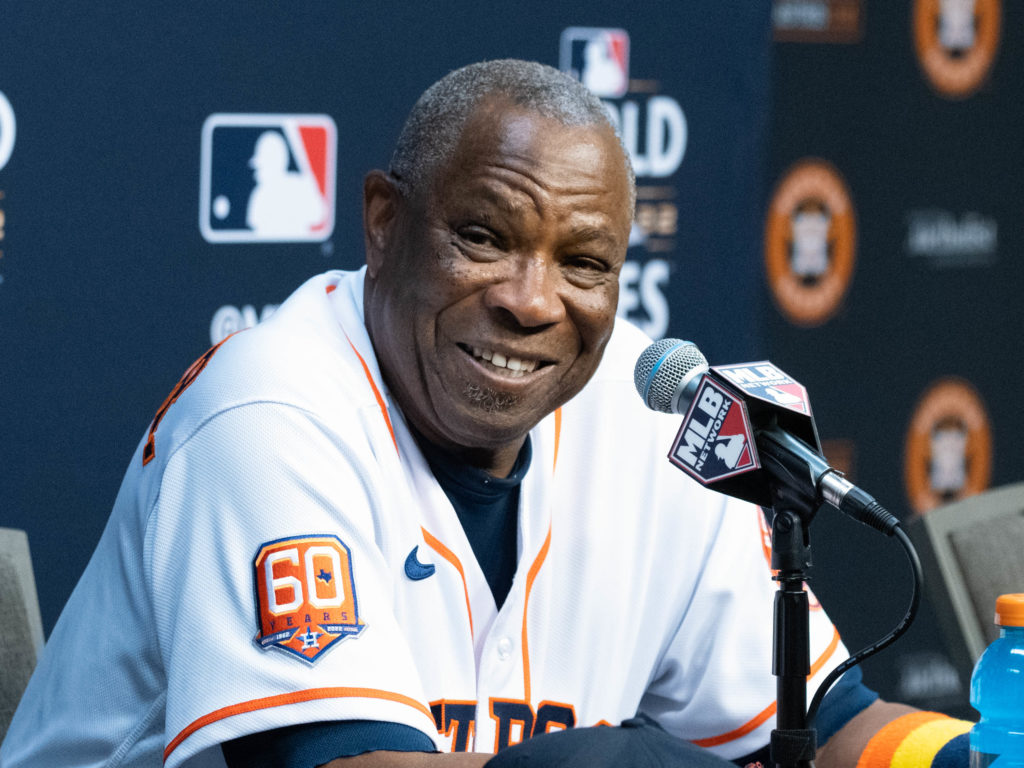 Astros manager Dusty Baker knows how to steady these talented Astros. (Photo by F. Carter Smith)
