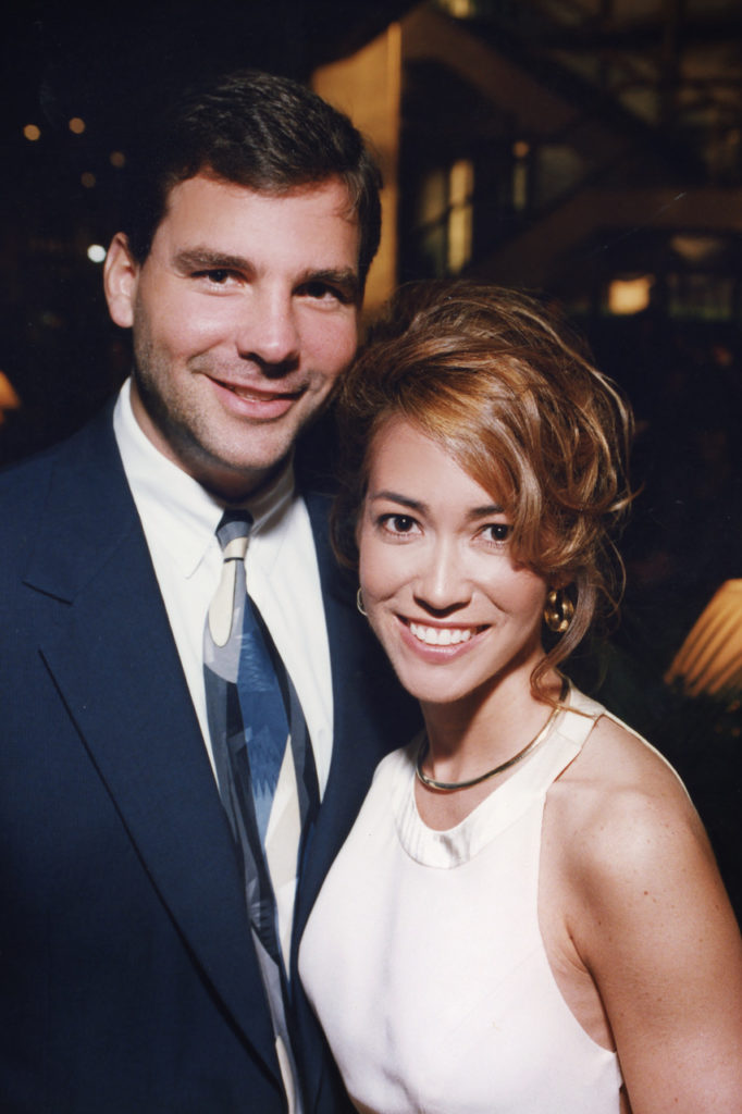 The couple were introduced by a mutual friend and began dating shortly thereafter.