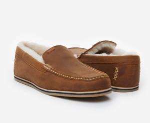 Hari Mari Hacienda slipper in chestnut, $140, available at Hari Mari on Knox Avenue and HariMari.com