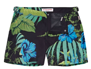 Orlebar Brown Night Iris Islet Print Swim Short, $345, available at Stanley Korshak