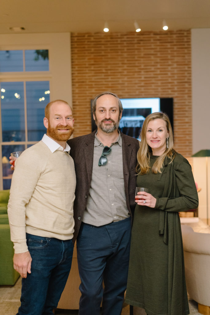 Joseph Cohen, Daniel & Kat Robinson at the Houston Center for Photography 42nd Print Auction Kickoff (Photo by Johnny Than)