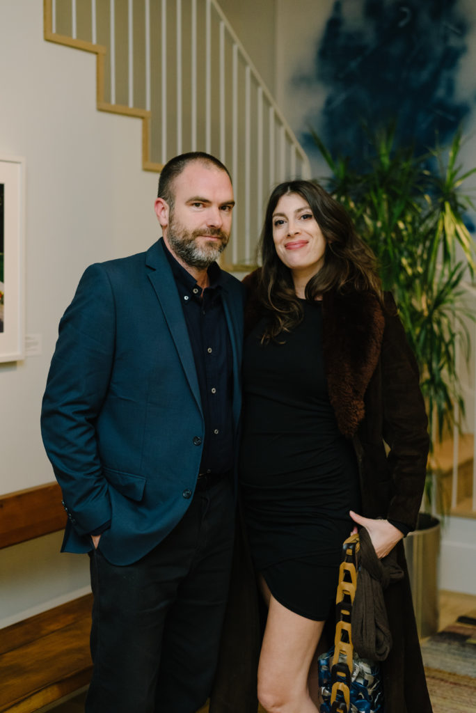 Adam Marnie, Rebecca Matalon at the Houston Center for Photography 42nd Print Auction Kickoff (Photo by Johnny Than)