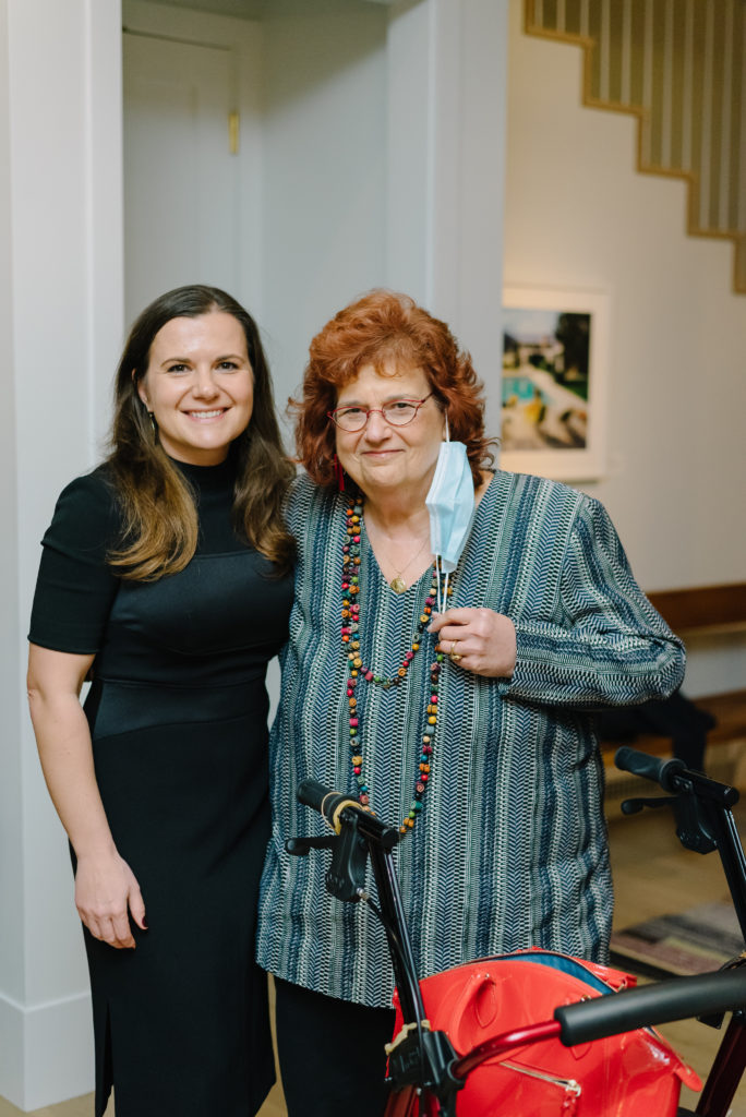 Johanne Beaulieu Gatto, honoree Joan Morgenstern at the Houston Center for Photography 42nd Print Auction Kickoff (Photo by Johnny Than)