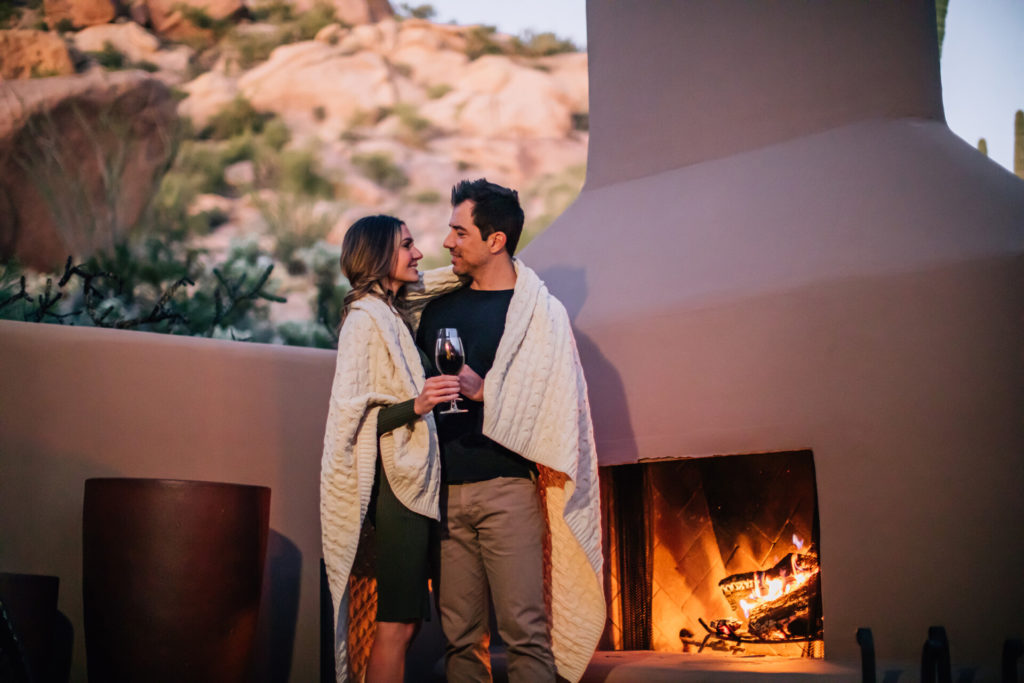 Each casita sprawled out across the property is accompanied by a fireplace. (photo by Four Seasons Scottsdale)