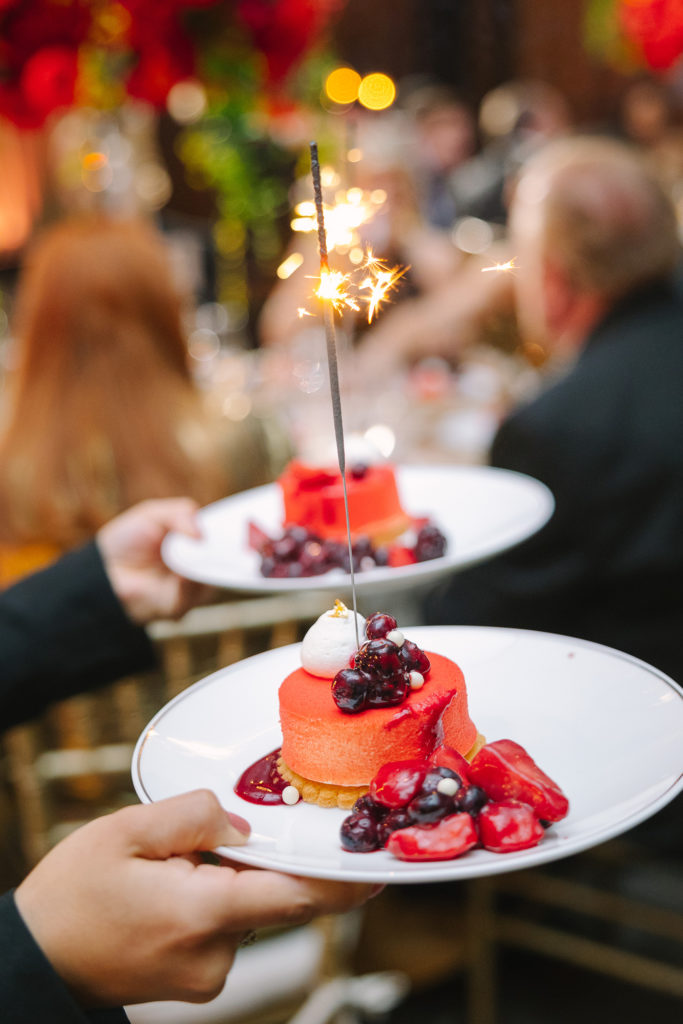 Sparkling desserts concluded dinner at the Houston Symphony's 'The Golden Age of Hollywood' gala at the Post Oak Hotel. (Photo by Johnny Than)