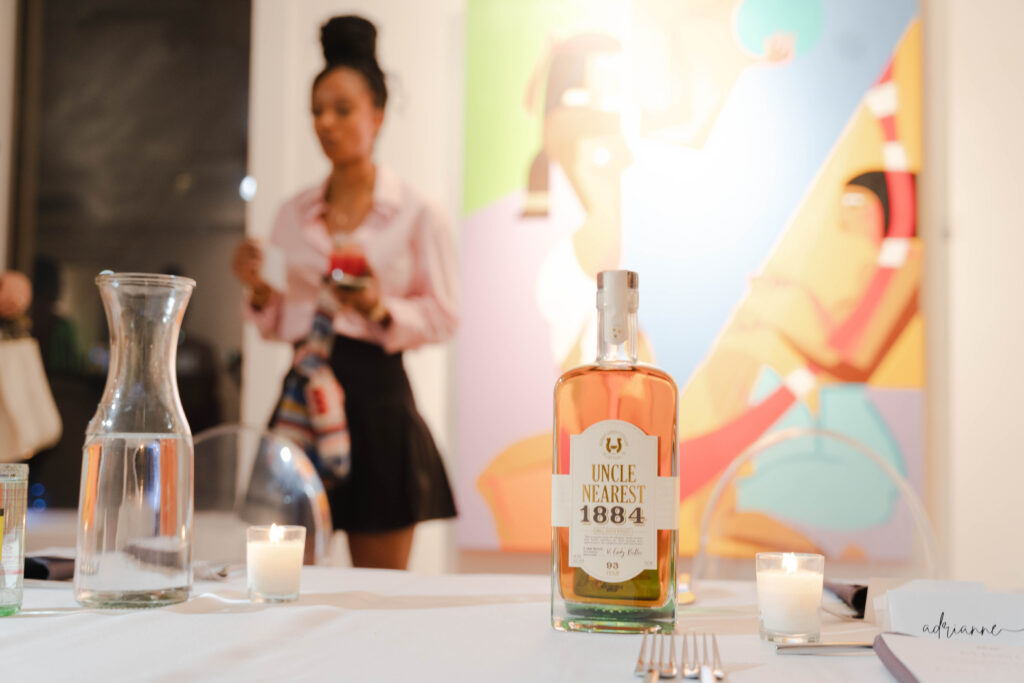 Alexis Betts at "Colorful Wave, White Sea" dinner at W.A.A.S. Gallery (Photo by Demetri Sheffield)