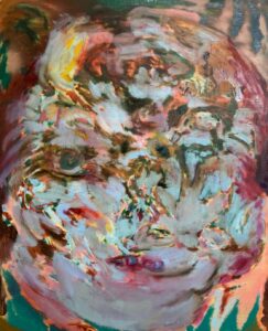 FACE 2023 Oil on Canvas Approx 21 x 25.5 in