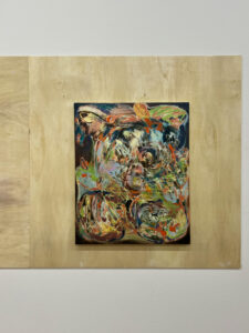 Install_Fluffy 1 2023 Oil and Oil Pastel on Canvas Approx 31.6 x 25.6 in