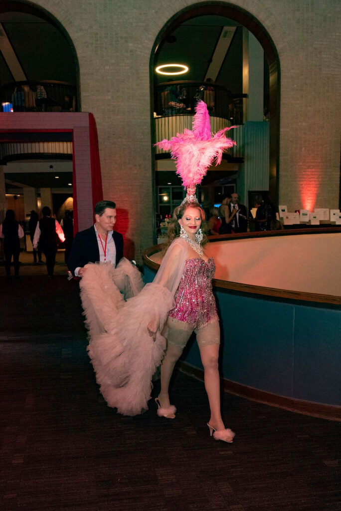 The silent auction took place in Satine's Boudoir (Photo by Tamytha Cameron)