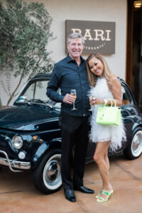 Harold Kenrick & Amy Hadden at the opening party for Bari Ristorante in River Oaks District (Photo by Johnny Than)
