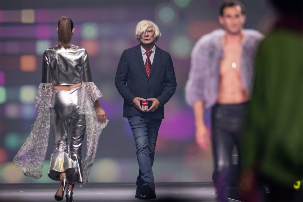 Model dressed as Andy Warhol (Photo by Thomas Garza)