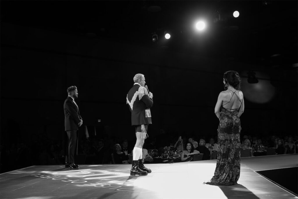 Richard Rivas, David White, Haley Clark (Photo by Danny Campbell)