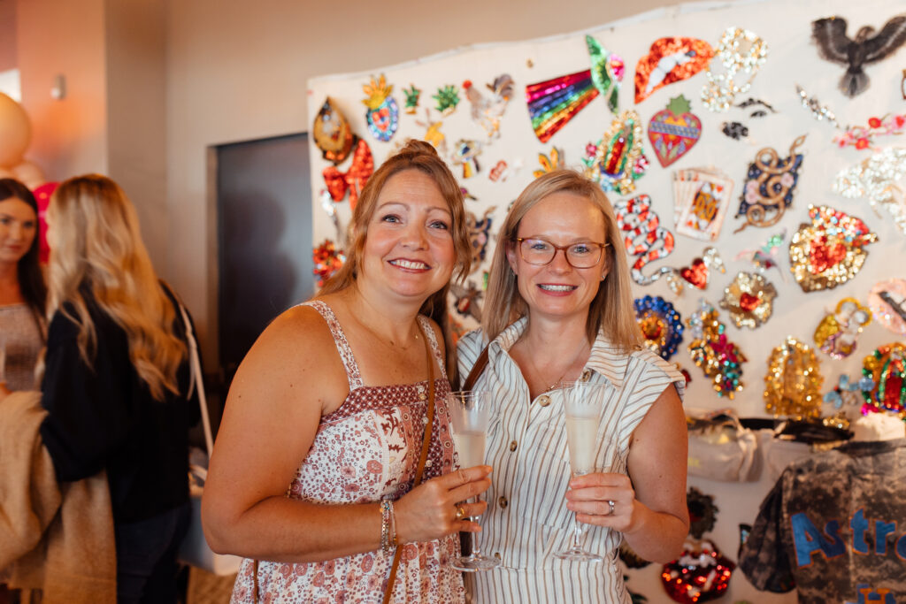 Amber Woodall, Katie Kervin at the Georgia James pop-up event. (Photo by Emma Umana)