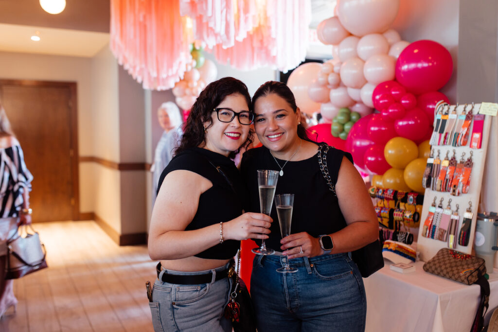 Glenda Marines, Amabely Vazquez at the Georgia James pop-up shopping event. (Photo by Emma Umana)