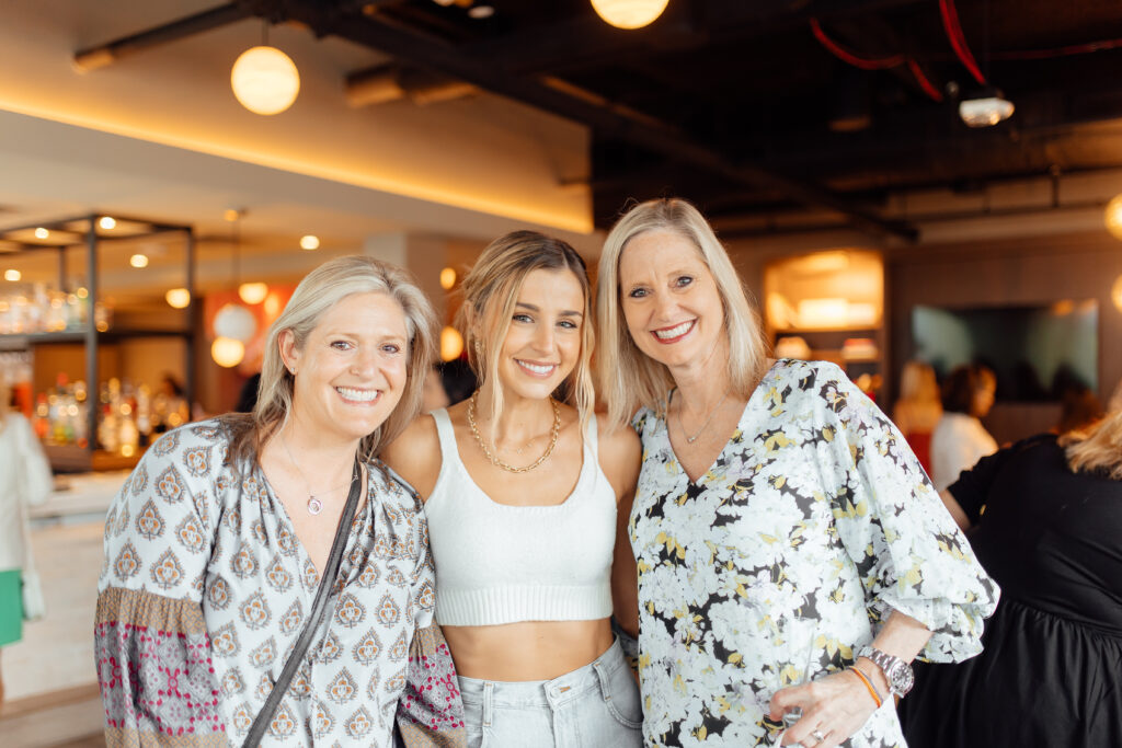 Margaret Foss, Reagan Bregman, Karen Weiss  at the Georgia James pop-up shopping event. (Photo by Emma Umana)