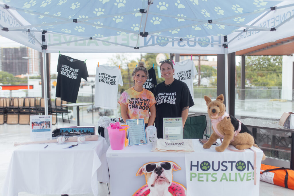Houston Pets Alive one of the beneficiary of the pop up sip-and-shop at Georgia James steak ouse. (Photo by Emma Umana)