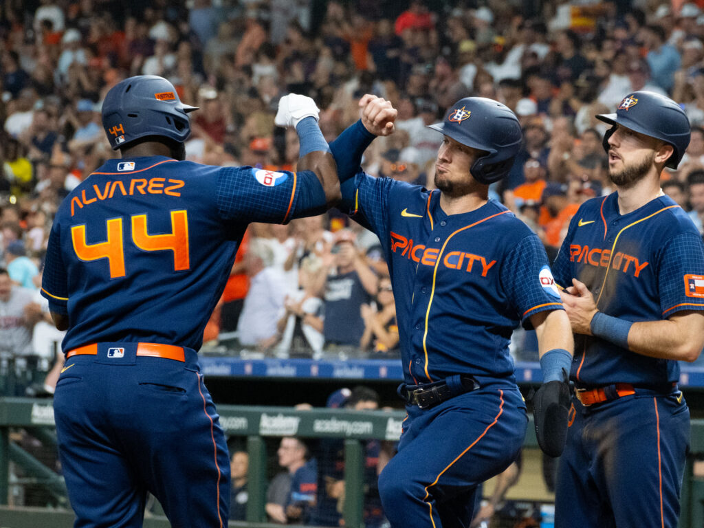 Houston Astros Yordan Alvarez, Alex Bregman and Kyle Tucker have enjoyed plenty of big moments together.