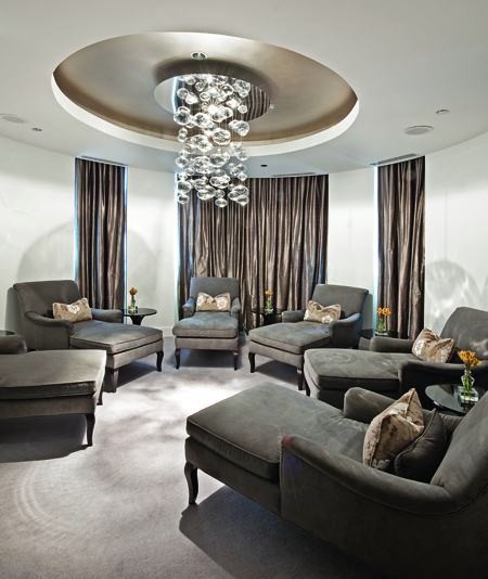 The Relaxation Lounge marked the beginning of the spa experience. (photo by Waldorf Astoria Chicago)