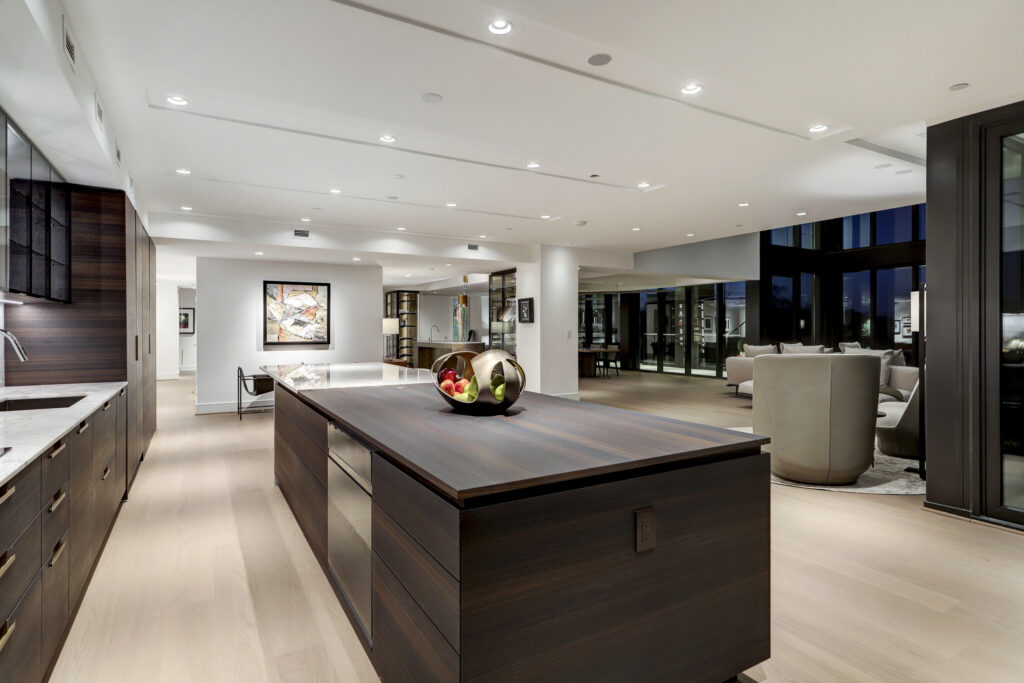 Interiors are expansive and ideal for entertaining at 3433 Westheimer Road, Unit 201.