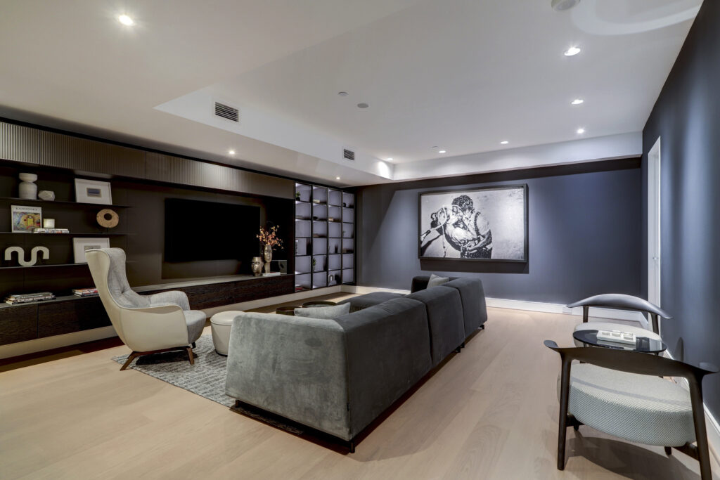 Spacious interiors offer the flexibility for a fifth bedroom with ensuite bathroom, or other uses as a media room or office.  