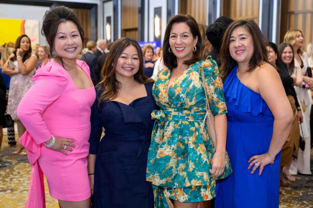 Kaitlyn Trinh, Chloe Dao, Natalie Besnard, Linh Thauvin  at the PaperCity Philanthropy in Fashion Best Dressed luncheon (photo by Michelle Watson)