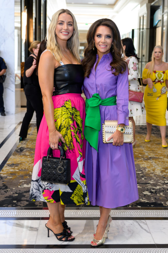 Abby Venegas, Joanna Hartland Marks at the PaperCity Philanthropy in Fashion Best Dressed luncheon (Photo by Michelle Watson)