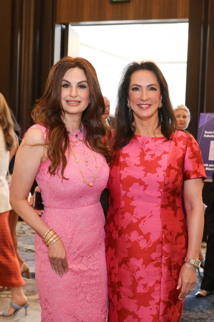 Brigitte Kalai, Alicia Smith at the PaperCity Philanthropy in Fashion Best Dressed luncheon (Photo by Priscilla Dickson)